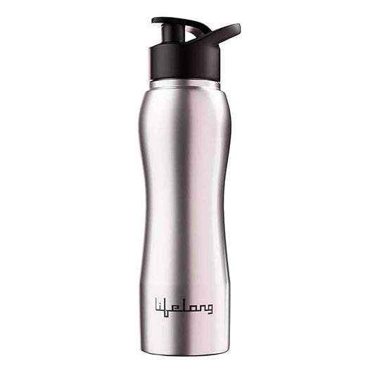 LX INDIA Water Bottle Lifelong Stainless Steel Water Bottle 750ml (LLBT02, Silver)