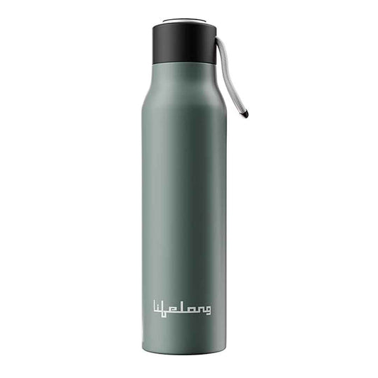 LX INDIA Water Bottle Lifelong Thermosteel Flask 700ml Stainless Steel  Water Bottle (Green, LLVF002)