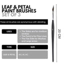 LXINDIA Painting Brush Like it Artist Professional Painting Brushes (Dagger Painting Brush Set of 3)