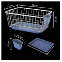 LXINDIA Sink organizer LiMETRO STEEL Stainless Steel Dish Drainer