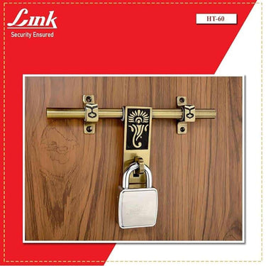 LXINDIA Lock Link Locks 60mm Lock with 3 hi tech Keys Door Lock (Pack of 1)