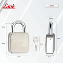 LXINDIA Lock Link Locks 60mm Lock with 3 hi tech Keys Door Lock (Pack of 1)