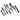 LXINDIA Combs Lipzie 10-Piece Set of Professional Hair Combs