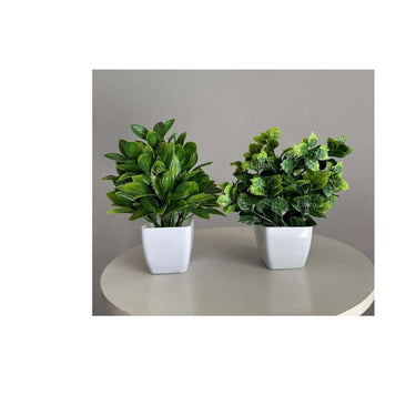 LXINDIA Plants Litleo Artificial Plants Mini Fake Potted Plants  (Pack of 12)