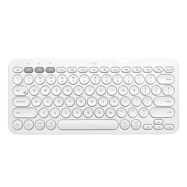 LXINDIA Keyboards Logitech K380 Multi-Device Bluetooth Keyboard (Off-White)