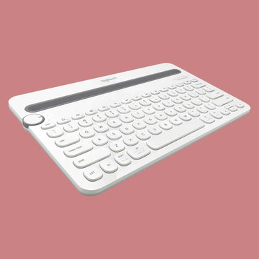 LXINDIA Keyboards Logitech K480 Bluetooth Multi-Device Keyboard (White)