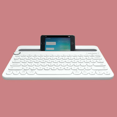 LXINDIA Keyboards Logitech K480 Bluetooth Multi-Device Keyboard (White)