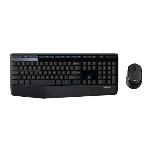 LXINDIA Keyboard and Mouse Combo Logitech MK345 Comfort Wireless (Black)