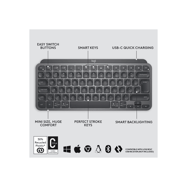 LXINDIA Keyboards Logitech Mx Keys S Keyboard ( Mini)