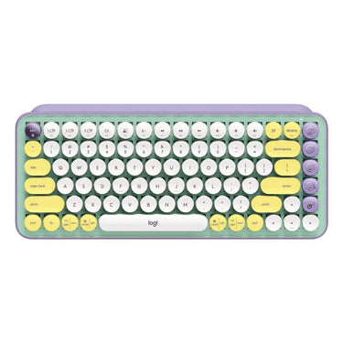 LXINDIA Keyboards Logitech POP Keys Wireless Mechanical Keyboard with Customizable Emoji Keys (Daydream)