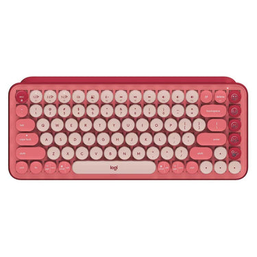 LXINDIA Keyboards Logitech POP Keys Wireless Mechanical Keyboard with Customizable Emoji Keys (Heart Breaker)