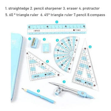 LXINDIA Instrument Box Lohang Drawing Tools Math Geometry Kit