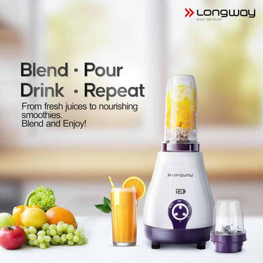 LXINDIA Grinders Longway Reo 550 Watt Mixer Grinder (Purple, 4 Jars)