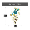 LXINDIA Clock LOOKMINT Large Peacock Wall Clock