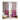LX INDIA Curtains Lush Decor Polyester Classic 3D Modern Printed Grommet Curtains for Door 7 feet (Pack of 2) Pink