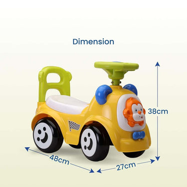 LXINDIA Toys LuvLap Sunny Ride on and Car for Kids with Music  (Yellow)