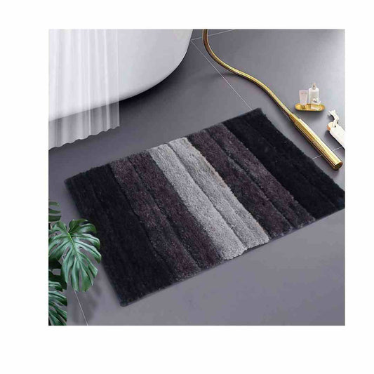 LX INDIA Anti-Slip Mats Anthra Luxe Home Bathmat  Microfiber Anti Skid Water Absorbent Machine (Pack of 1)