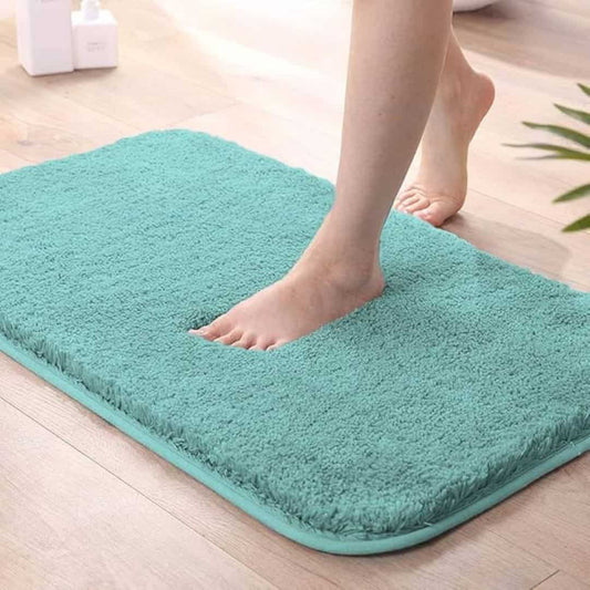 LX INDIA Anti-Slip Mats Aqua LUXE HOME INTERNATIONAL Microfiber Bathmat Super Soft Non-Slip 40x60 cm
