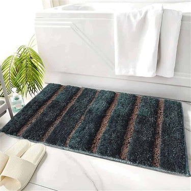 LXINDIA mats Luxe Home Mexico 38x58 cm Bathroom Mat - Olive