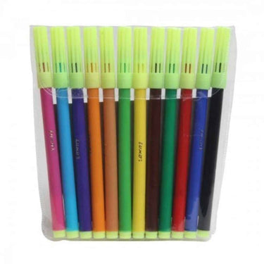 LXINDIA Sketch Pen Luxor Assorted Colours Sketch Pen ‎12 count (Pack of 3)