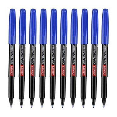 LXINDIA marker Luxor Cd Dvd Ohp Marker Black Blue Box Of 10