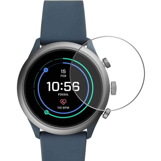 LX INDIA watch screen protector foils M.G.R.J Tempered Glass Screen Protector for Fossil Sport Smartwatch 43mm (Pack of 2)