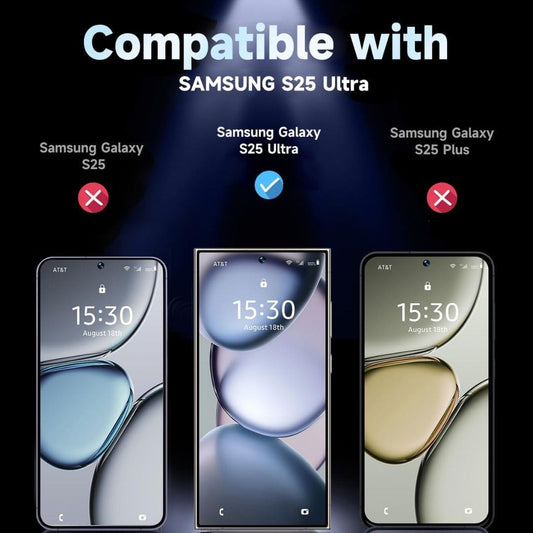 LX INDIA MAGIC JOHN 2 Pack For Samsung Galaxy S25 Ultra Tempered Glass Full Screen Protector