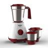 LXINDIA Grinders Maharaja Whiteline 500W Livo Pro Mixer Grinder ((White and Cherry Red)