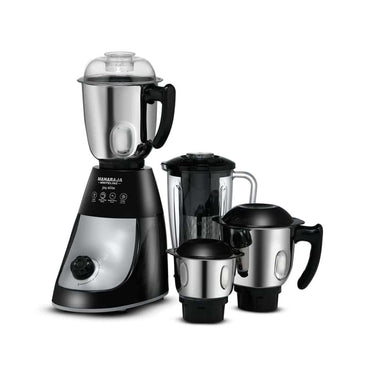 LXINDIA Grinders Maharaja Whiteline Joy Elite Mixer Grinder with 4 Jars (Black and Grey)