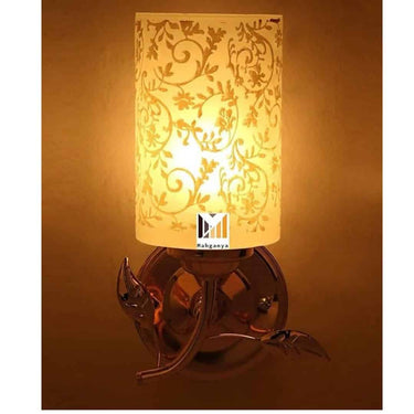 LXINDIA Fancy Lights Mahganya Antique Handmade Decorative Wall Light Lamp (Multicolour)