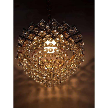 LXINDIA Fancy Lights Mahganya Decoration Modern Ceiling Lamp with All Fixtures and Fitting (Gold)