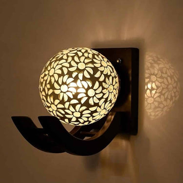 LXINDIA Fancy Lights Mahganya Decorative Light for Indoor Application Without Bulb Bowl lamp