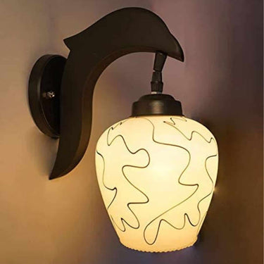 LXINDIA Fancy Lights Mahganya Decorative Light for Indoor Application without Bulb (Pine Wood and Beige)