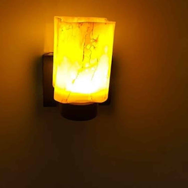 LXINDIA Fancy Lights Mahganya Glass Led Plug in Smart Night Lamps