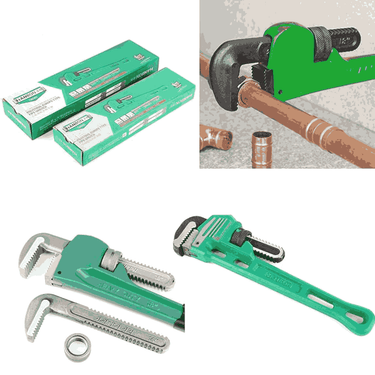 LXINDIA pipe wrenchers Malfah Pipe Wrench Europian Heavy Duty Adjustable Plumbing Wrench