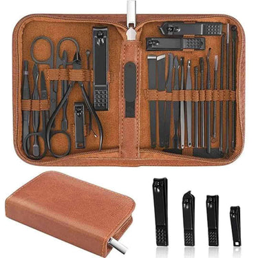 LXINDIA Nail Care Kit Manicure Set Professional Nail Clipper Kit 26 Pieces Stainless Steel Manicure Kit