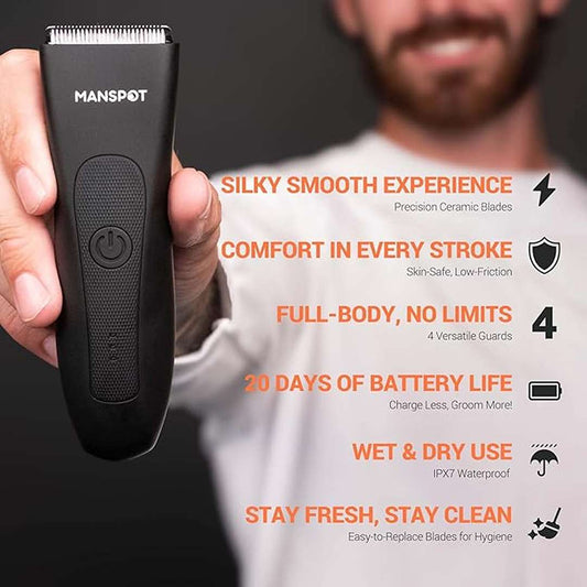 LX INDIA Trimmer MANSPOT Trimmers For Man, Electric Body Shaver Balls Trimmer  (Black)