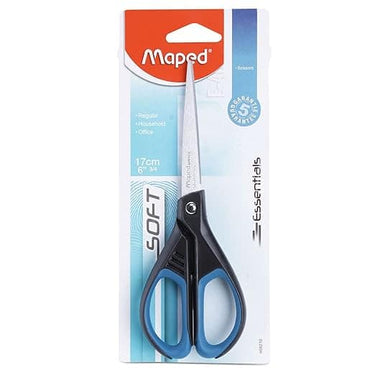 LXINDIA desk essential Maped Essential Soft 17cm Scissor (Blue)