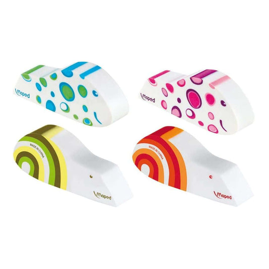 LXINDIA Eraser Maped Polymer Eraser Ergo Fun Blister (Pack of 3)
