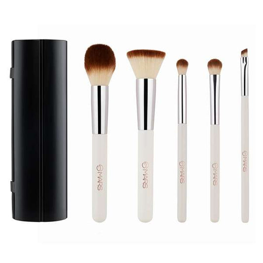 LX INDIA Makeup Brush MARS Penta Perfect Set of 5 Makeup Brush Set with Holder