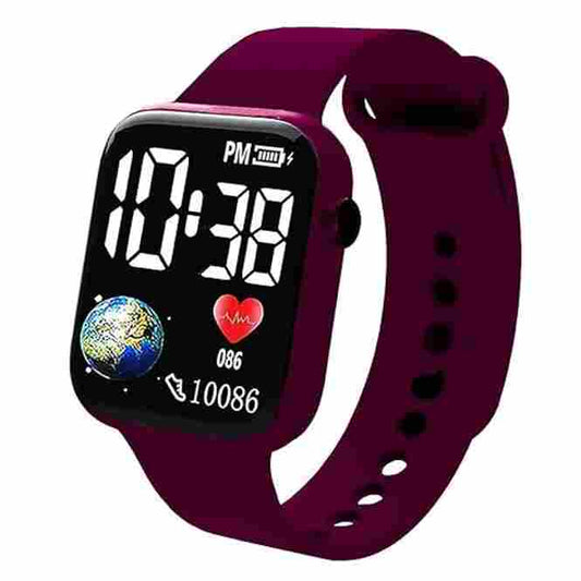 LX INDIA Digital Watch Wine Matrix Kids Edition Digital LED Wrist Watch