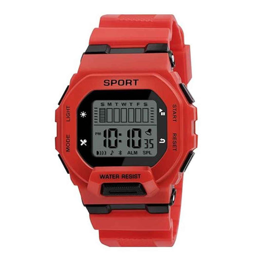LX INDIA Digital Watch Red Matrix Sportz Digital Silicone Strap Watch for Boys & Girls