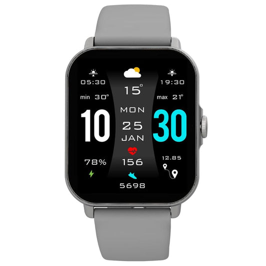 LX INDIA Smart Watch Maxima Fusion 1.96 Inch HD Display Smart Watch Silver Grey