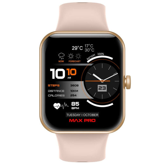 LX INDIA Smart Watch Gold Peach Maxima New Samurai Smartwatch 1.85 Inch