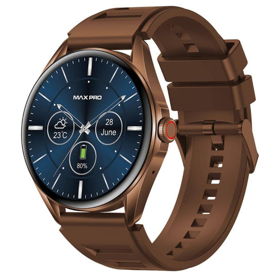 LX INDIA Smart Watch Maxima Sprint 1.39 Inch HD Large Round Dial Smart Watches Brown