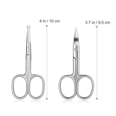 LXINDIA scissors MAYCREATE 2pcs Stainless Steel Scissors Set with Storage Box (Silver)