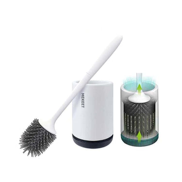 LXINDIA Brushes MEKEET Silicone Toilet Brush and Holder