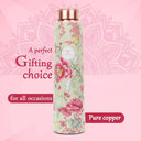 LXINDIA bottle MERCAPE  ENAMELLED 3 Pure Copper Water Bottle