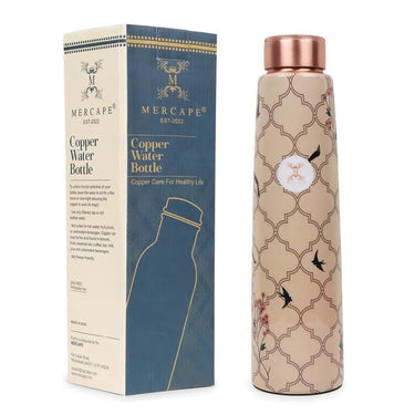 LXINDIA bottle MERCAPE  ENAMELLED 7 Pure Copper Water Bottle