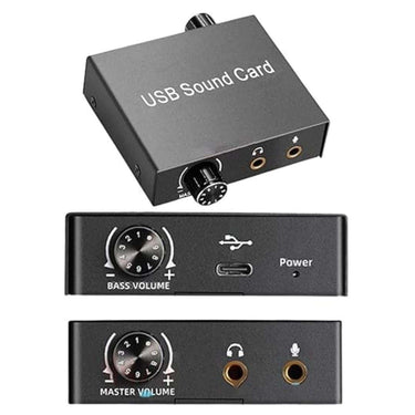 LXINDIA Sound Card MICROWARE USB Audio Sound Card for Laptop PS5 Earphone